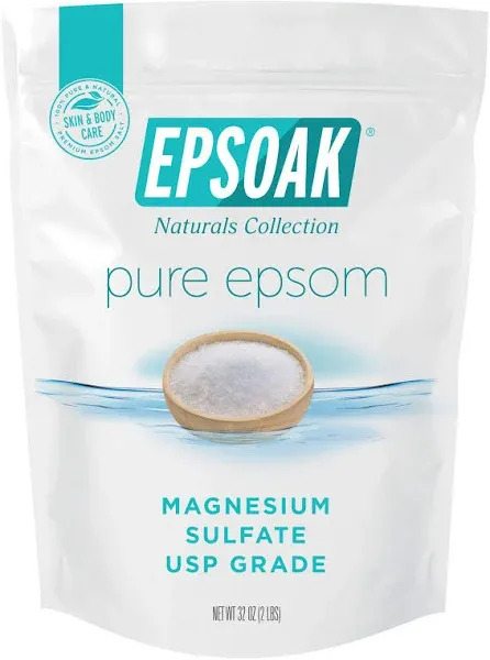  Sal De Epsom, 19 Lb. Bolsa A Granel De Sulfato De Magnesio Usp