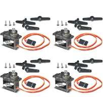 diymore 4pcs DM90S Servo Micro 180° 9 Gram Metal Gear Servo Digital Micro Ser...