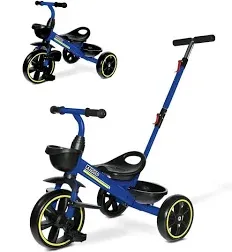 KRIDDO 2-in-1 Toddler Tricycle for Ages 18 Months to 5 Years Old - Extended P...