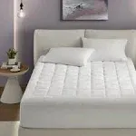 Cloud Soft - Twin Overfilled Hypoallergenic Down Alternative Waterproof Mattress Pad - White