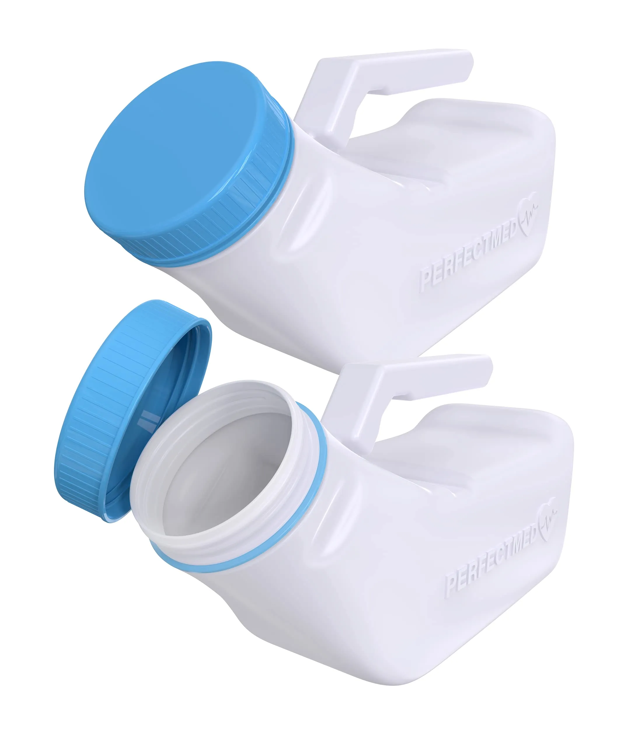 Urinals for Men Spill Proof by PerfectMed (2 Pack) - 32 oz/ 1000 ml | Portabl...