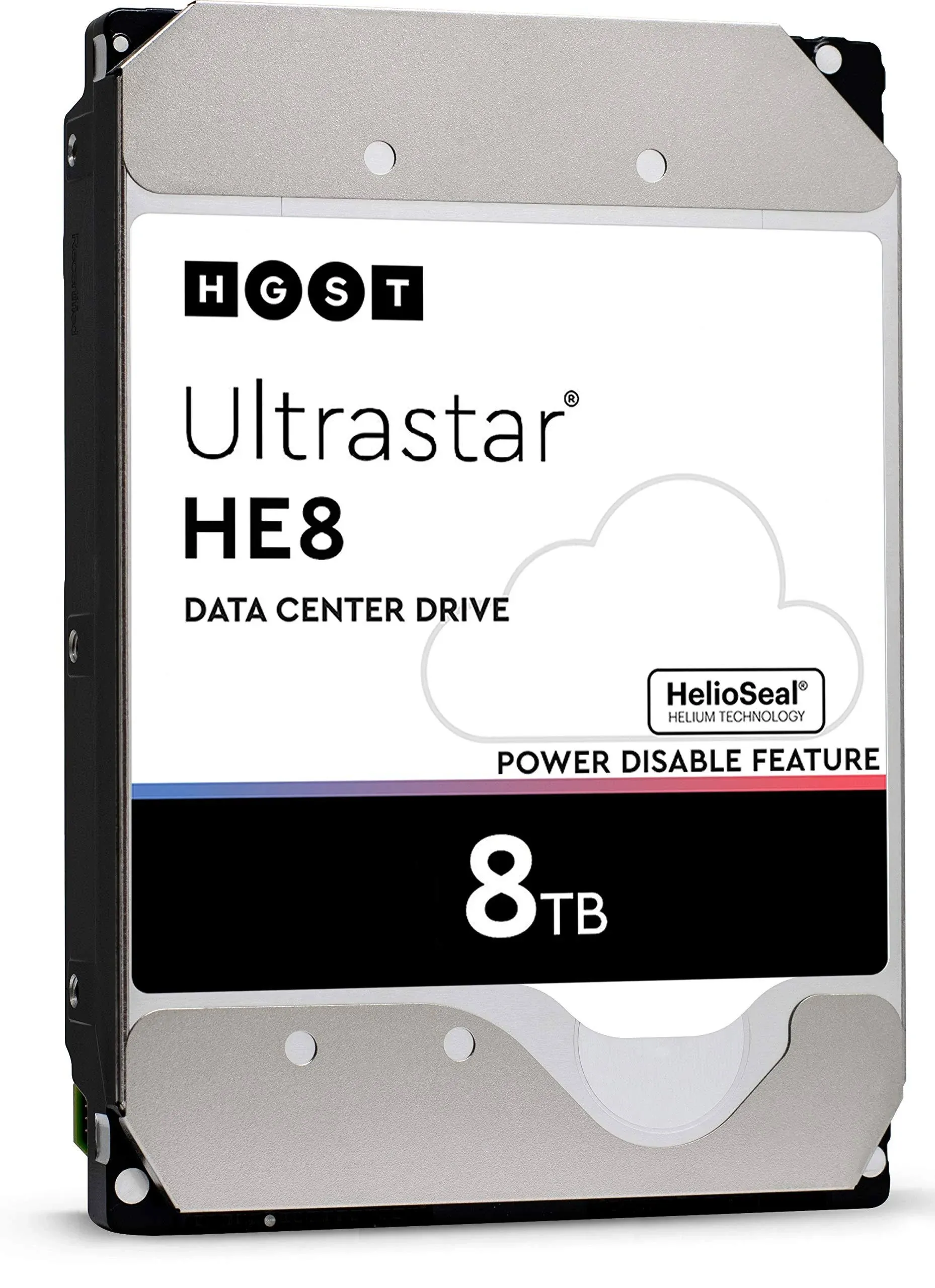 HGST Ultrastar He8 8TB 7200 RPM SATA 6Gb/s 3.5-inch HDD | Power-Disable | Enterprise Hard Drive | HUH721008ALE600 (0F27455) (Renewed)