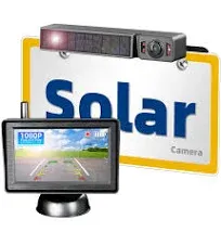 ECOCONUT Solar Wireless Backup Camera with IR Night Vision 3 Mins No Wires Install