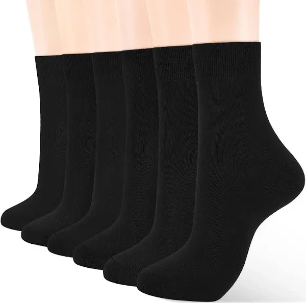 ATBITER Women Thin Cotton Socks,Soft Cotton Bootie Socks Women Above Ankle Crew Socks