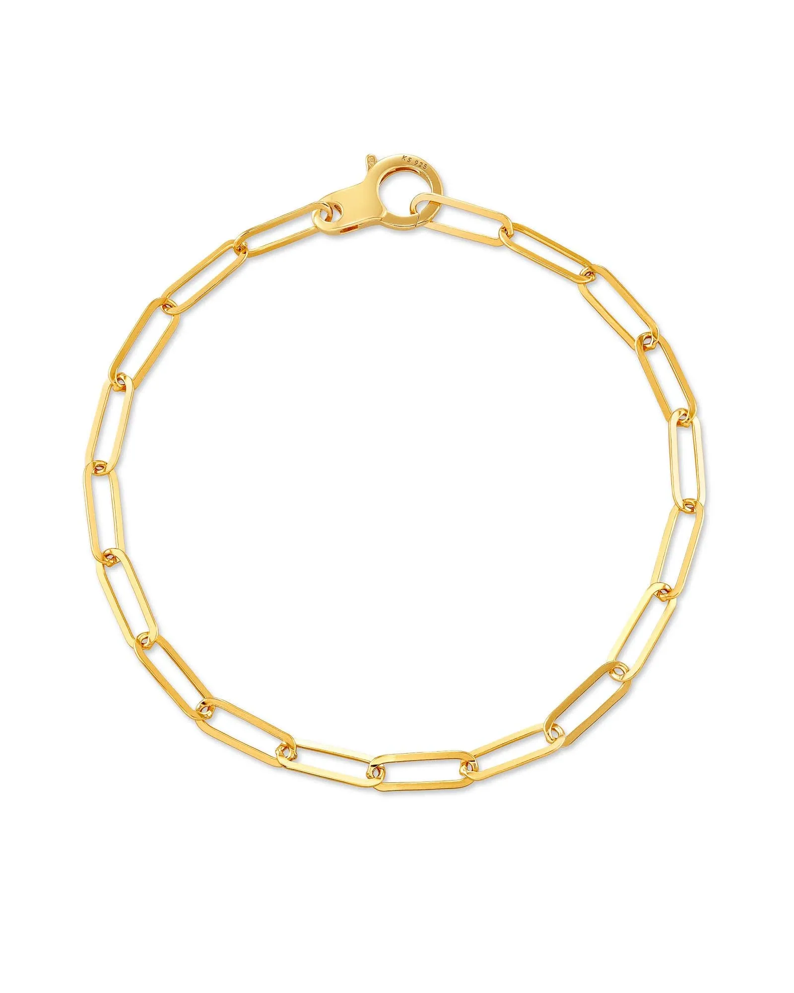 Kendra Scott Large Paperclip Chain Bracelet in 18k Gold Vermeil