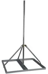 EZ NP-72-200 Non-Penetrating Roof Mount with 2" x 72" Mast W/Roof Mat