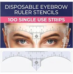 Disposable Eyebrow Ruler Stencils