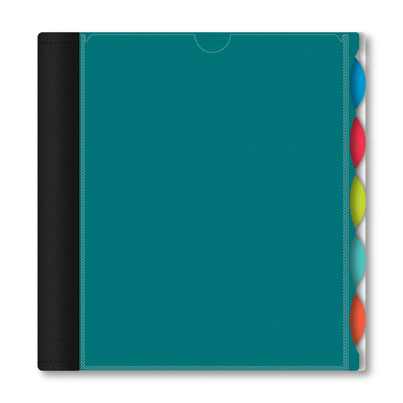 iScholar iQ+ 5-Subject Poly Cover Wirebound Notebook, College Ruled, 11 x 8.5 Inch Sheet Size, 200 Sheets, Teal (59906-TL)