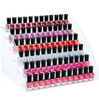 Nail Polish Organizer 72 Bottles of 6 Layers Acrylic Display Rack Eyeglasses ...