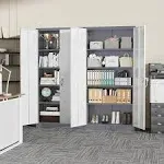 71 inch Tall Metal Locker Garage Storage Cabinet