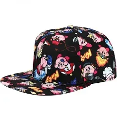 Nintendo Kirby Power-Ups AOP Sublimated Flat Bill Snapback Hat