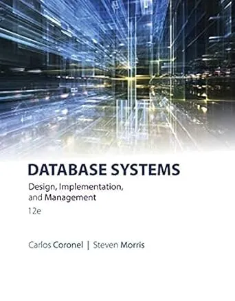 Database Systems: Design, Implementation, & Management