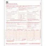 ComplyRight® CMS-1500 Health Insurance Claim Form, One-Part (No Copies), 8.5 x 11, 1,000 Forms Total