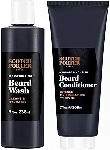 Scotch Porter Brand Beard Wash & Conditioner Bundle: Ultimate Beard Care Essentials