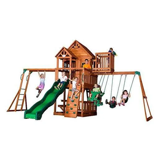 Backyard Discovery Skyfort II All Cedar Swing Set