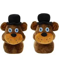 Bioworld Five Nights at Freddy's 3D Freddy Head Youth Plush Slipper Socks