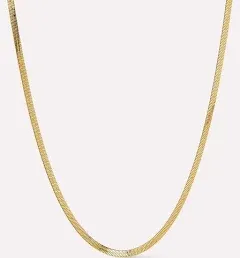 Ana Luisa Herringbone Chain Necklace