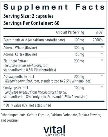 Vital Nutrients Adrenal Support