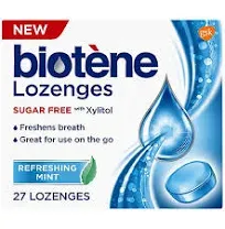 Biotene, Dry Mouth Lozenges, Refreshing Mint, 27 Count (Pack of 1)