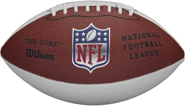 Wilson Offical 3 White Panel Autograph Ball Full Size Official NFL Football VTG