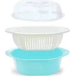 Wicool 3 in 1 Dish Tub and Colander Set