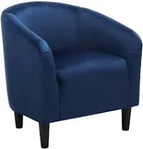 Topeakmart U-Shaped Velvet Club Chair