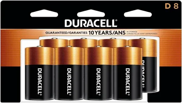 Duracell Coppertop Alkaline D Batteries