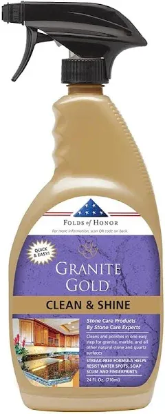 Granite Gold Clean and Shine Spray-Streak-F<wbr/>ree Deep Cleaning &amp; Polishing of Gran