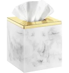 Luxspire Marble Tissue Box Cover