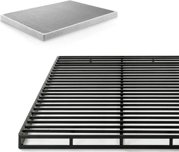 9 Inch King Size Metal Platfrom Smart Box Spring Easy Assembly Black Durable