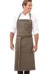 Chef Works Earth Brown Dorset Chefs Bib Apron