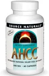 Buy AHCC with BioPerine 60 Caps By Source Naturals | Herbspro.com