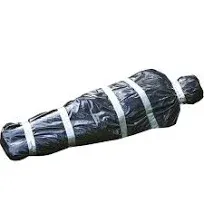 Skeleteen Dead Body Bag Decoration Dummy Crime Scene Fake Corpse Figure in Garbage Bag with Duct Tape Scary Outdoor Party Prop SK-438