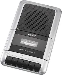 NEW Jensen Portable Cassette Player/Recorde<wbr/>r External Microphone &amp; AC Adapter