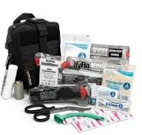 Scherber Premium IFAK Kit Trauma Pack | HSA/FSA Approved | Fully Stocked Molle Pouch w/Cat Tourniquet Hyfin Chest Seal & Israeli Bandage | Trauma Kit