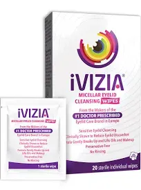 iVIZIA Eyelid Cleansing Wipes (20 ct)