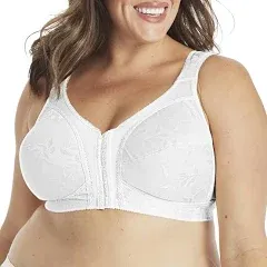 Playtex Wirefree Bra 18 Hour 4695 Women's Front-Close With Flex Back