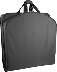 WallyBags 52" Deluxe Travel Garment Bag with Pockets - Black