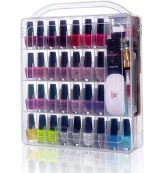 Makartt Nail Polish Organizer Travel Storage Display Holder Case For 60 Bottles 