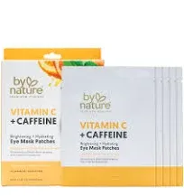 By Nature Skincare Global Vitamin C Eye Mask Patches with Caffeine for Brightening & Hydrating