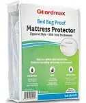 Guardmax Zippered Bed Bug Mattress Protector Encasement - Twin