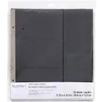 20 Sheets 12" x 13" Black Photo Album Refill Pages by Recollections - Memory Book Page Refills - 1 Pack