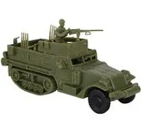 BMC CTS WW2 US M3 Halftrack Army Men Armored Vehicle