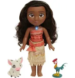 Disney Singing Moana Adventure Doll and Friends Doll Playset- New!