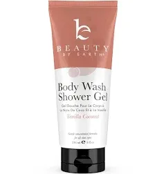 Moisturizing Body Wash for Women – Organic Vanilla &amp; Coconut Hydrating Clean 8oz