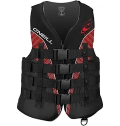 O&#039;Neill Men&#039;s Superlite USCG Life Vest,Black/Lim<wbr/>e/Smoke:Lime,S