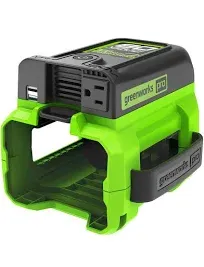 Greenworks Tools 80V Cordless Battery 300 Watt Power Inverter 2Ah Battery Charger