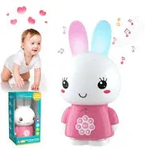 Alilo Bunny Kids Audio Player for Music Stories Learning, Screenfree Educational Toys Develop Imagination, Rechargeable