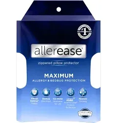 AllerEase Maximum Allergy and Bedbug Pillow Protector, King