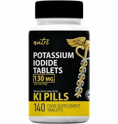 Potassium Iodide Tablets 130mg EXP 10/2032 Iodine Tablets